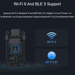 Scheda di sviluppo Waveshare ESP32-C5 con display LCD da 1,47 pollici a 262.000 colori, supporto Wi-Fi 6 e Bluetooth 5., Without Headers, With Pre-soldered Headers