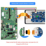 Waveshare Display touch capacitivo DSI da 6,25 pollici, tipo B, risoluzione 720 × 1560, pannello IPS, 35000