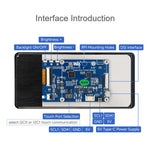 Waveshare Display touch capacitivo DSI da 6,25 pollici, tipo B, risoluzione 720 × 1560, pannello IPS, 35000