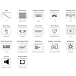 Waveshare 11EP-CAPLCD 11inch Capacitive Touch Display 1920×1200 Resolution, 10-Point Touch, EU Plug, UK Plug, US Plug