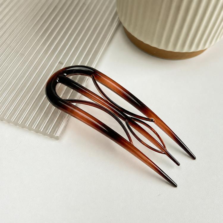 Fermagli per capelli a forma di U in fibra di acetato