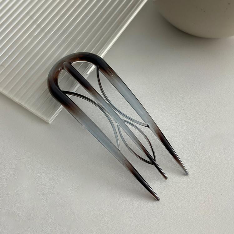 Fermagli per capelli a forma di U in fibra di acetato
