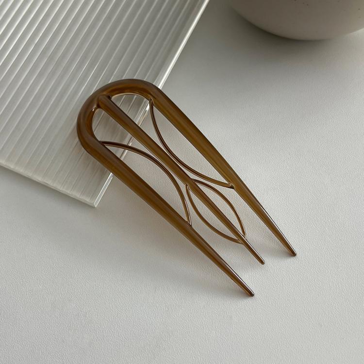 Fermagli per capelli a forma di U in fibra di acetato