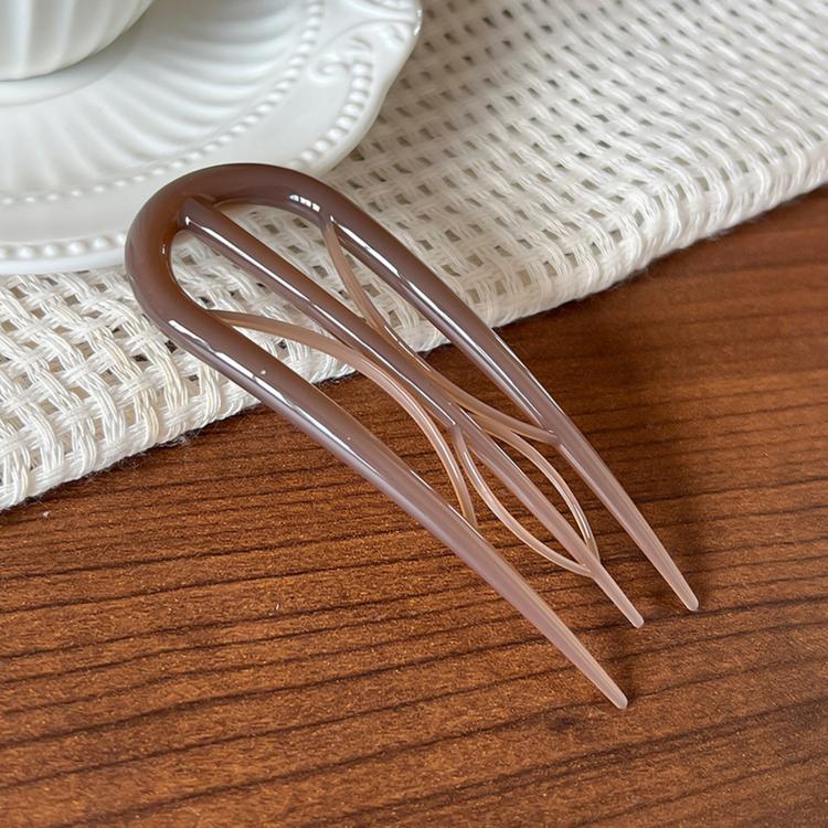 Fermagli per capelli a forma di U in fibra di acetato