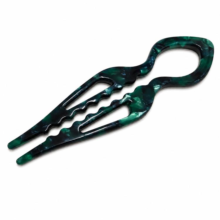 Fermaglio per capelli a U in acetato a forma di pesce 15cm