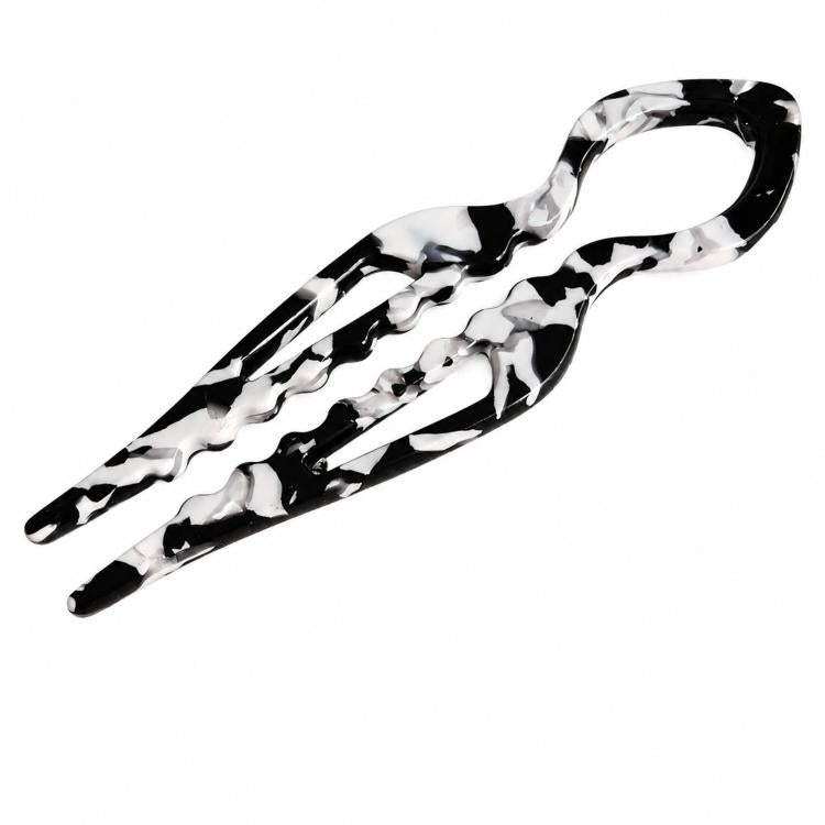 Fermaglio per capelli a U in acetato a forma di pesce 15cm