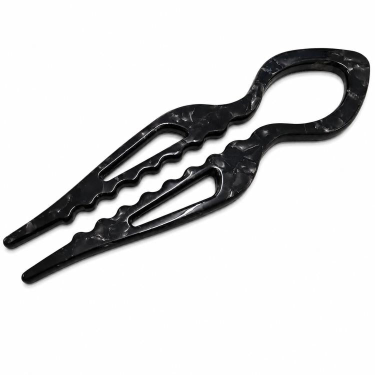 Fermaglio per capelli a U in acetato a forma di pesce 15cm