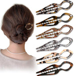 Fermaglio per capelli a U in acetato a forma di pesce 15cm