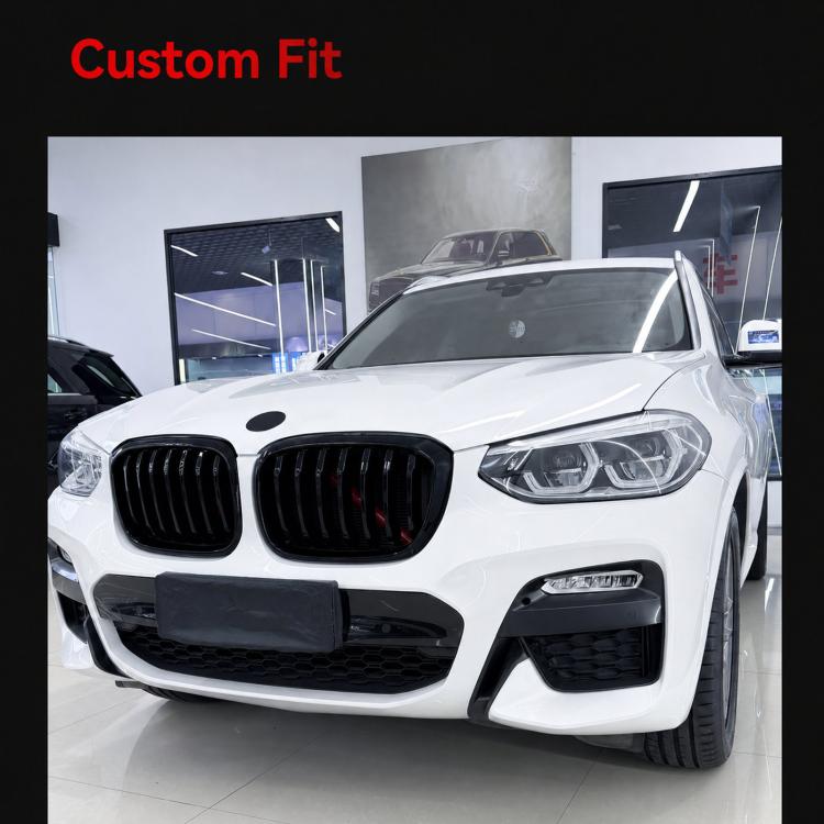 Componenti per la modifica della presa d'aria della griglia anteriore per BMW X3 G01 / X4 G02 2018-2021, Single Line, Dual Line
