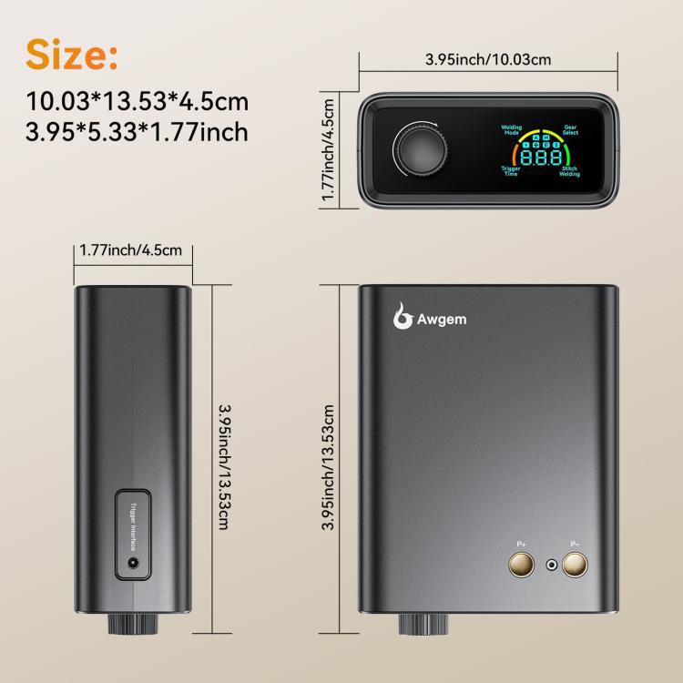 Saldatrice a punti portatile Awgem SK1 1620A a batteria
