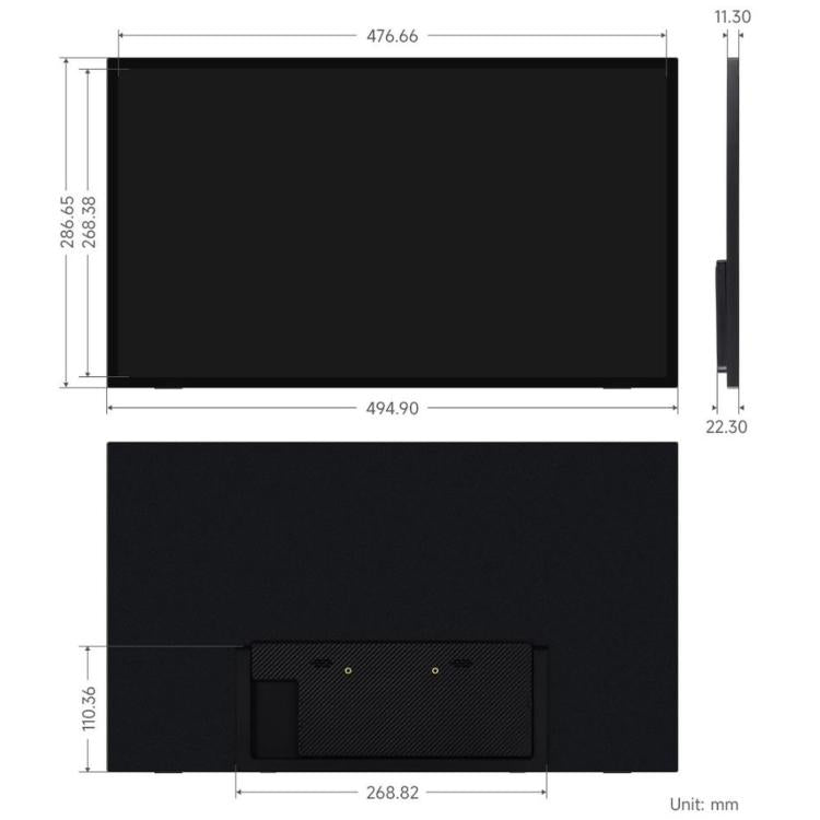 Monitor touch IPS WAVESHARE da 21,5 pollici con supporto pieghevole, risoluzione 1920 × 1080, frequenza di aggiornamento 144 Hz, touch capacitivo a 10 punti, EU Plug, UK Plug, US Plug