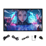 Monitor touch IPS WAVESHARE da 21,5 pollici con supporto pieghevole, risoluzione 1920 × 1080, frequenza di aggiornamento 144 Hz, touch capacitivo a 10 punti, EU Plug, UK Plug, US Plug