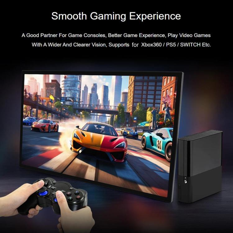 Monitor touch IPS WAVESHARE da 21,5 pollici con supporto pieghevole, risoluzione 1920 × 1080, frequenza di aggiornamento 144 Hz, touch capacitivo a 10 punti, EU Plug, UK Plug, US Plug