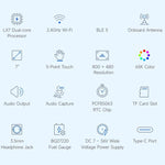 WAVESHARE ESP32-S3 Scheda di sviluppo con display touch vocale AI da 7 pollici, risoluzione 800 × 480, touch a 5 punti, pannello display IPS, supporta Wi-Fi a 2,4 GHz e BLE 5, 34894