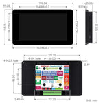 WAVESHARE ESP32-S3 Scheda di sviluppo con display touch vocale AI da 7 pollici, risoluzione 800 × 480, touch a 5 punti, pannello display IPS, supporta Wi-Fi a 2,4 GHz e BLE 5, 34894