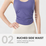 Reggiseno sportivo con spalline incrociate sulla schiena e coppe fisse integrate, canotta da yoga, S, M, L, XL
