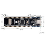 Scheda di sviluppo WAVESHARE ESP32-S3 ETH, porta Ethernet RJ45 10/100Mbps, supporto Wi-Fi e Bluetooth, processore dual core a 240 MHz, Single Board No Soldered Pin Header, Mainboard+OV5640 Camera No Soldered Pin Header                                  ...