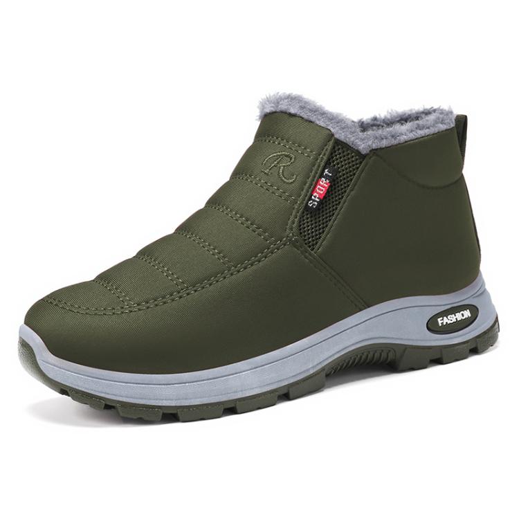 Stivali da neve invernali unisex, facili da indossare, caldi, foderati in pile, con punta larga, ideali per camminare., 47