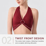Reggiseno sportivo integrato antiurto per fitness, indossabile anche sulla schiena, ideale per yoga e bellezza., S, M, L, XL