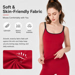 Canotta da donna con coppe fisse e doppie spalline, antiurto, comoda per sport e yoga., XL