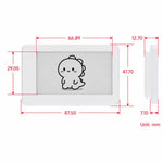WAVESHARE Display E-Paper passivo da 2,9 pollici con alimentazione NFC (G), visualizzazione a 4 colori rosso/giallo/nero/bianco, alimentazione e aggiornamento wireless, 34751
