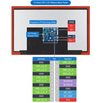 Display touch capacitivo DSI ad alta risoluzione da 13,3 pollici WAVESHARE, 1920 × 1080, IPS, pannello in vetro temperato, interfaccia DSI, touch a 10 punti, Without Back Panel, With Back Panel