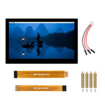Display touch capacitivo DSI ad alta risoluzione da 13,3 pollici WAVESHARE, 1920 × 1080, IPS, pannello in vetro temperato, interfaccia DSI, touch a 10 punti, Without Back Panel, With Back Panel