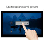 Display touch capacitivo DSI ad alta risoluzione da 13,3 pollici WAVESHARE, 1920 × 1080, IPS, pannello in vetro temperato, interfaccia DSI, touch a 10 punti, Without Back Panel, With Back Panel