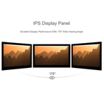 Display touch capacitivo DSI ad alta risoluzione da 13,3 pollici WAVESHARE, 1920 × 1080, IPS, pannello in vetro temperato, interfaccia DSI, touch a 10 punti, Without Back Panel, With Back Panel