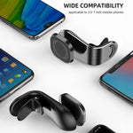 Supporto magnetico a L per telefono da auto, da fissare alla bocchetta dell'aria, con magneti potenti e clip in silicone.