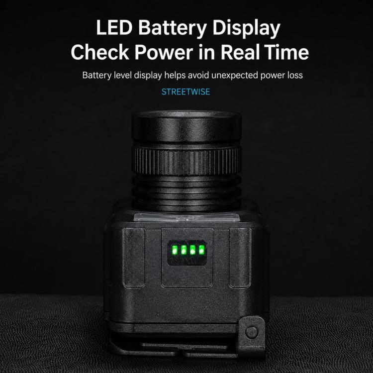 Lampada frontale LED ricaricabile con sensore di movimento