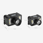 Lampada frontale LED ricaricabile con sensore di movimento