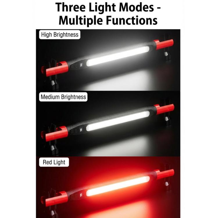 Lampada di ispezione a LED pieghevole E-SMARTER ZW8905 con staffa, ricaricabile tramite USB, portatile, per riparazioni automobilistiche.