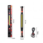 Lampada di ispezione a LED pieghevole E-SMARTER ZW8905 con staffa, ricaricabile tramite USB, portatile, per riparazioni automobilistiche.