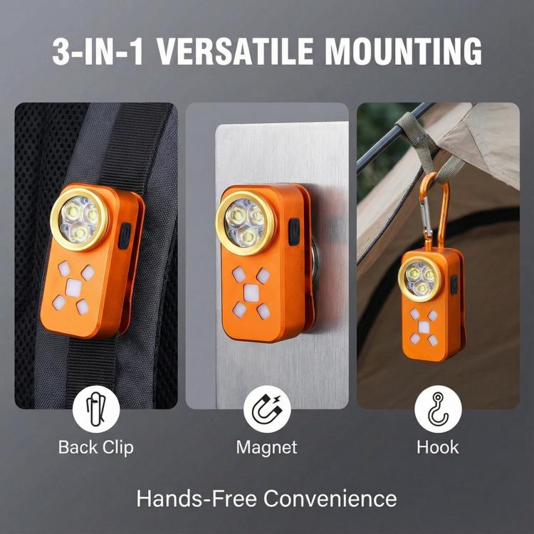 Lampada da lavoro E-SMARTER H30 ricaricabile con clip