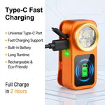 Lampada da lavoro E-SMARTER H30 ricaricabile con clip