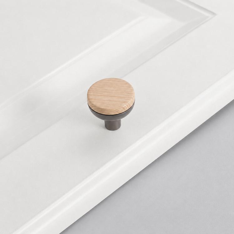 Maniglia per cassetti in lega di zinco effetto legno 8cm