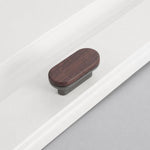 Maniglia per cassetti in lega di zinco effetto legno 8cm