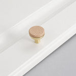 Maniglia per cassetti in lega di zinco effetto legno 8cm