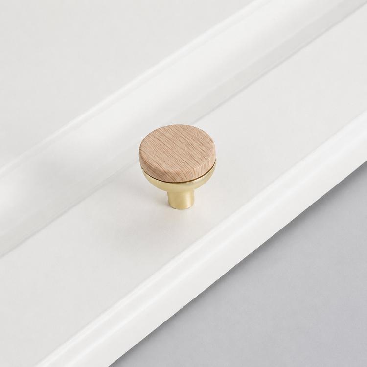 Maniglia per cassetti in lega di zinco effetto legno 8cm