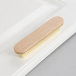 Maniglia per cassetti in lega di zinco effetto legno 8cm