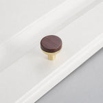 Maniglia per cassetti in lega di zinco effetto legno 8cm