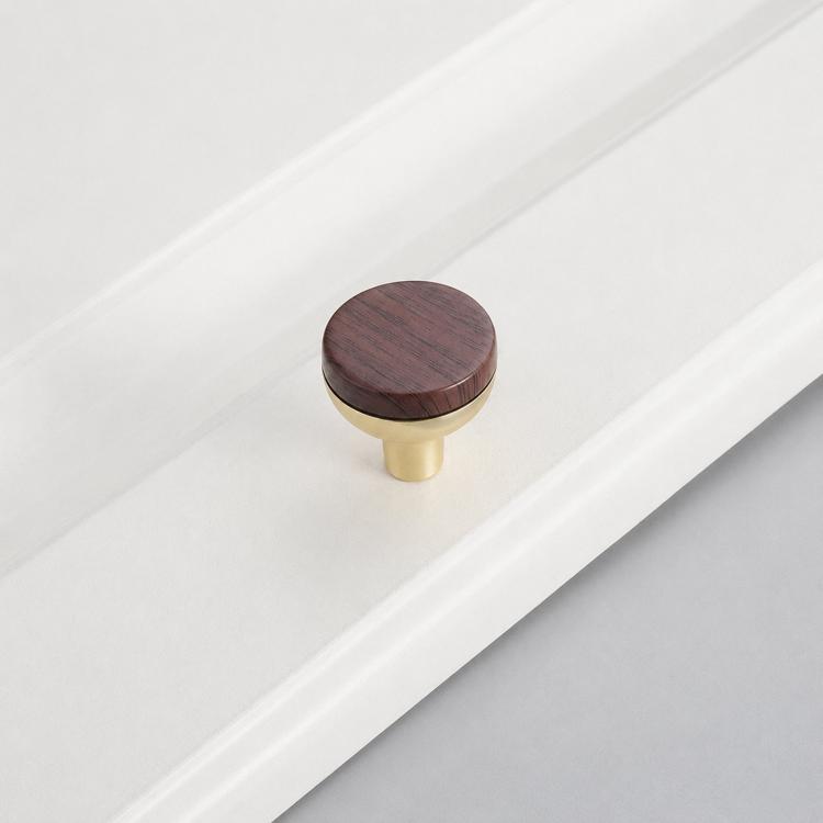 Maniglia per cassetti in lega di zinco effetto legno 8cm