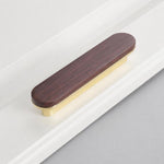 Maniglia per cassetti in lega di zinco effetto legno 8cm