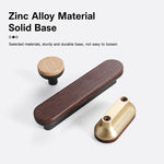 Maniglia per cassetti in lega di zinco effetto legno 8cm