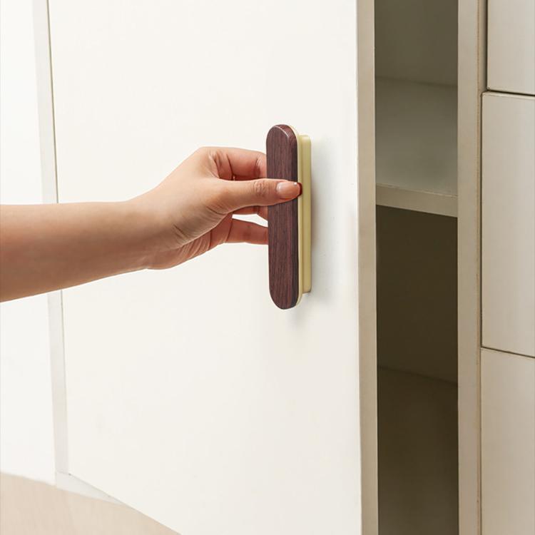 Maniglia per cassetti in lega di zinco effetto legno 8cm