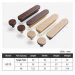 Maniglia per cassetti in lega di zinco effetto legno 8cm