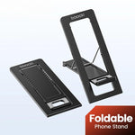 Supporto per telefono pieghevole Toocki da scrivania, ultra sottile da 4 mm, supporto portatile per cellulare, multi-angolo, da viaggio, tascabile