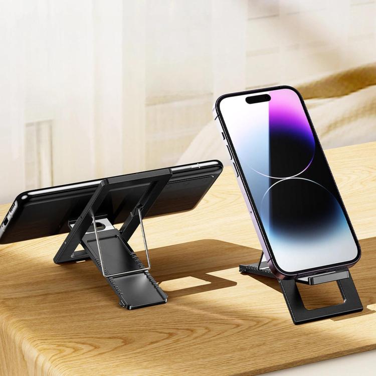 Supporto per telefono pieghevole Toocki da scrivania, ultra sottile da 4 mm, supporto portatile per cellulare, multi-angolo, da viaggio, tascabile