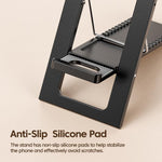 Supporto per telefono pieghevole Toocki da scrivania, ultra sottile da 4 mm, supporto portatile per cellulare, multi-angolo, da viaggio, tascabile